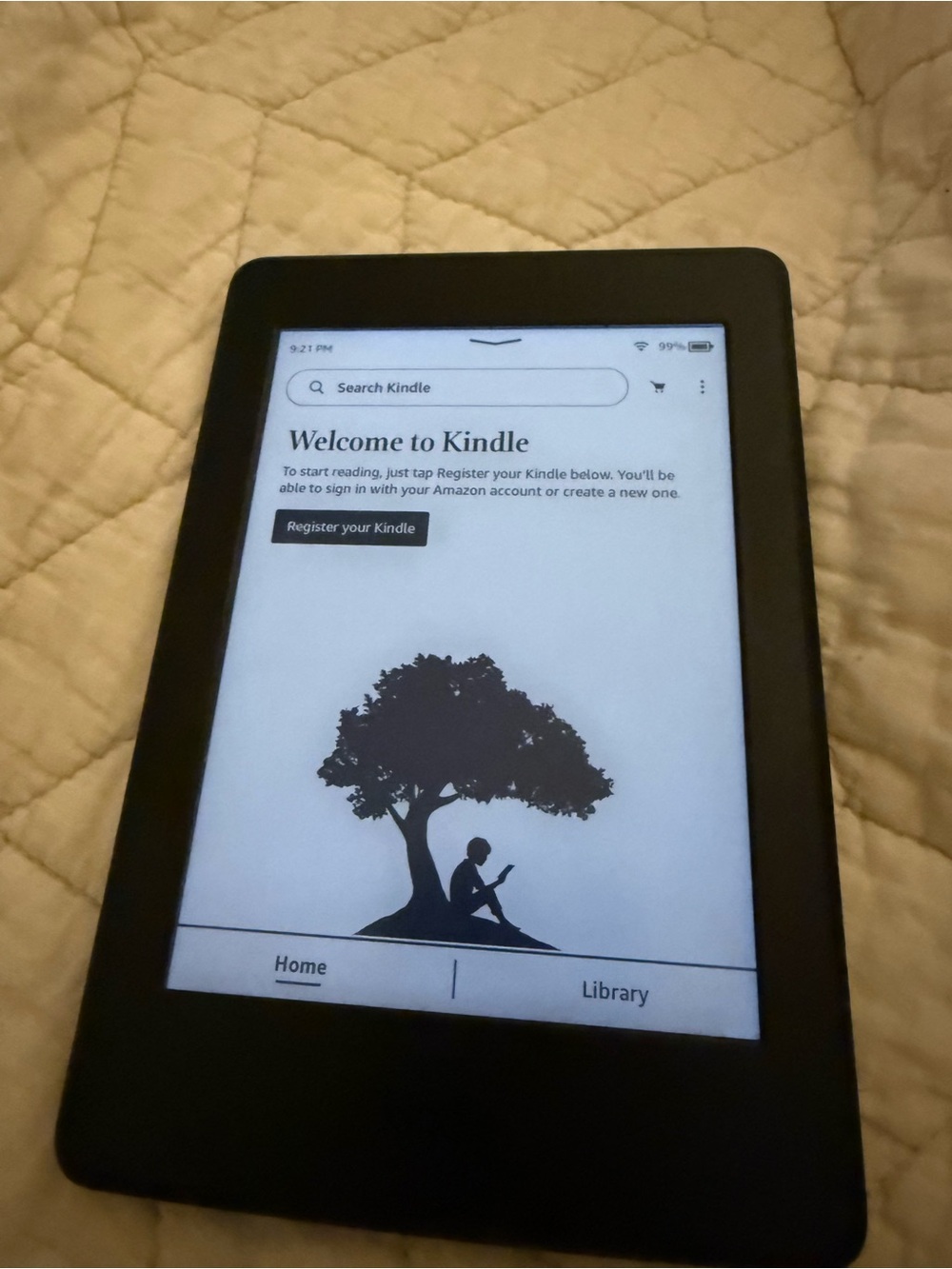 Amazon Kindle eReader - Black Frame, White Screen
